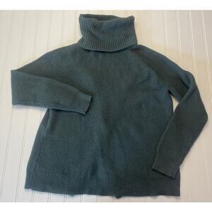 Madewell Forest Green Sweater Turtleneck Open Back - Size Women's Small